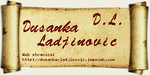 Dušanka Lađinović vizit kartica